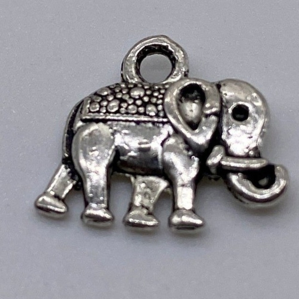 Animal Charm Pendant Tibetan Silver Tone Double Sided Pendant Item 3447
